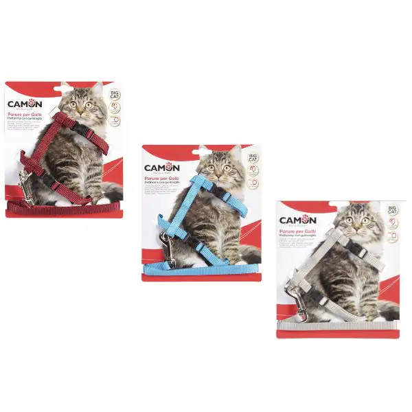 Parure guinzaglio e pettorina Big Cat Camon