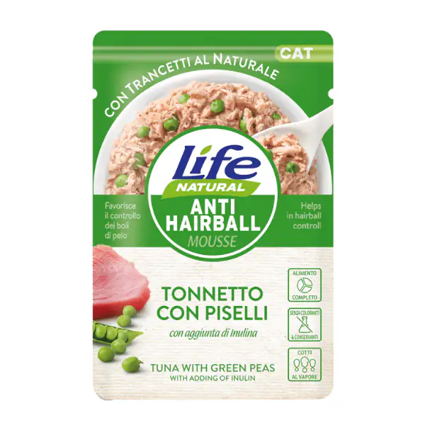 Life Cat Natural Anti Hairball Bustine 70 gr