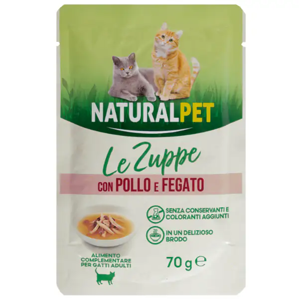 Naturalpet Cat Adult Zuppa in brodo 70 gr
