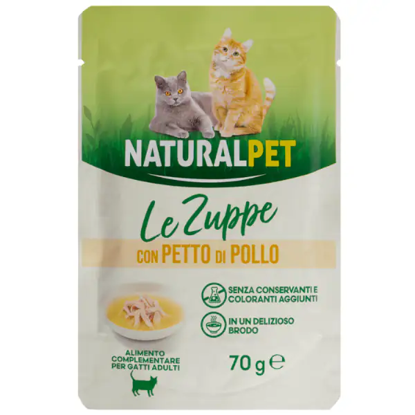 Naturalpet Cat Adult Zuppa in brodo 70 gr