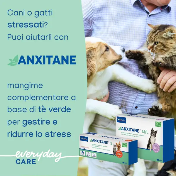 Virbac Anxitane per la Riduzione dello stress Compresse per cani e gatti