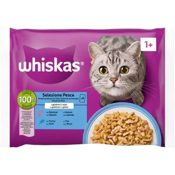 Whiskas ricette in salsa Multipack 4 pezzi da 85 gr