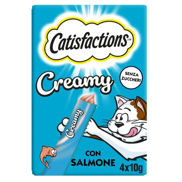 Catisfaction Dreamies Creamy snack per gatti 4x10 gr