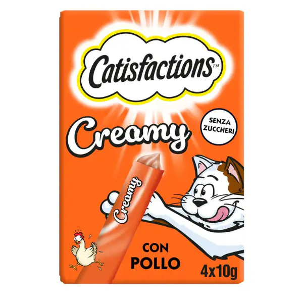 Catisfaction Dreamies Creamy snack per gatti 4x10 gr