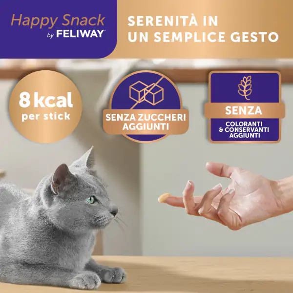 Feliway Happy Snack per gatti in crema 90 gr