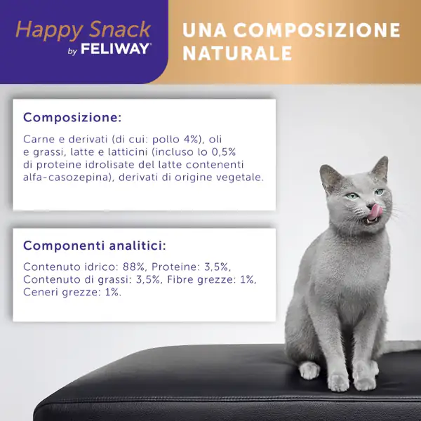 Feliway Happy Snack per gatti in crema 90 gr