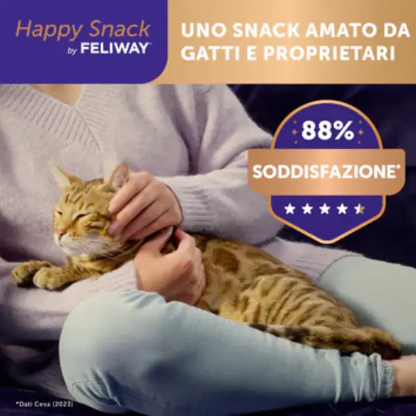 Feliway Happy Snack per gatti in crema 90 gr
