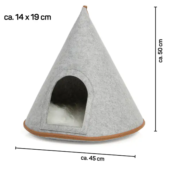 Cuccia per gatti in felcro Tenda Cone CanadianCat