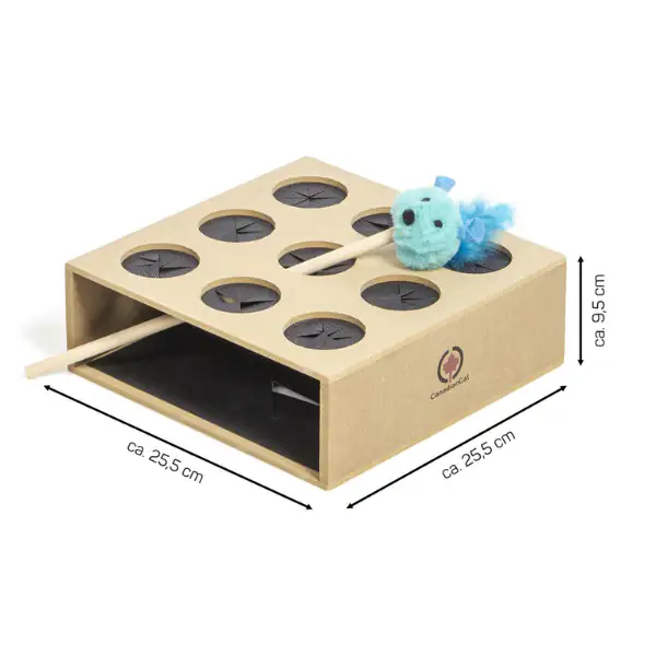 Gioco di abilità per gatti cattura il topo in robusto legno CanadianCat