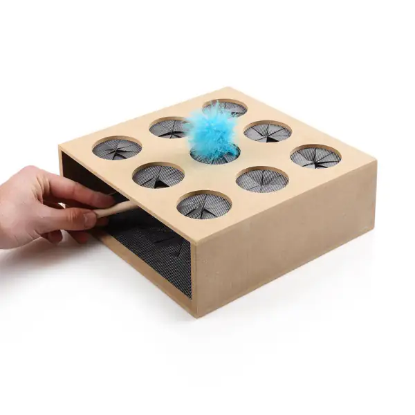Gioco di abilità per gatti cattura il topo in robusto legno CanadianCat