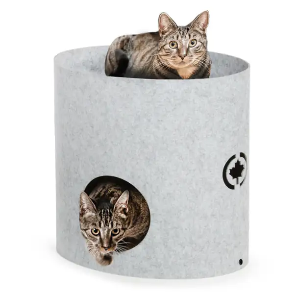 Cuccia a 2 piani con tiragraffi per gatti integrato Torre Owen CanadianCat