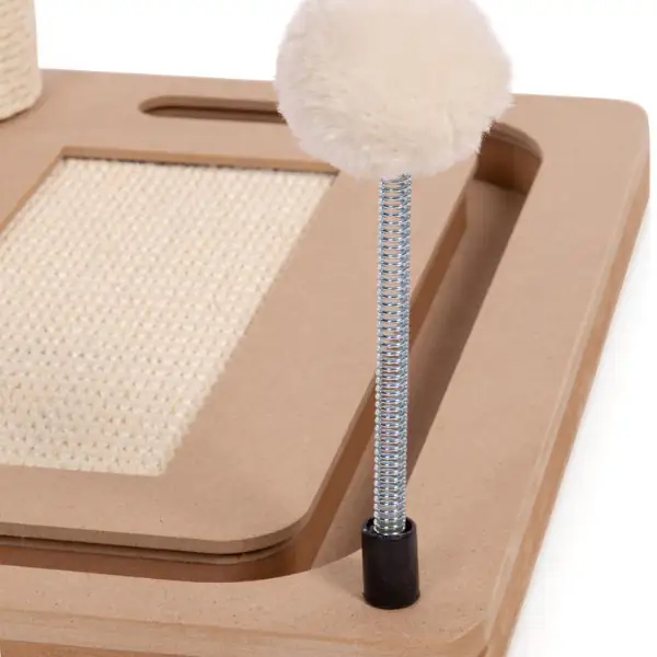 Tiragraffi per gatti multifunzionale con colonna Playtop CanadianCat
