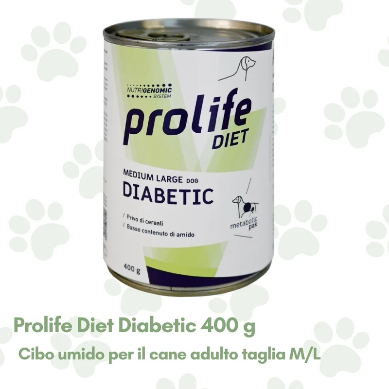 Prolife Diet Diabetic Cane Adulto t. M/L 400g