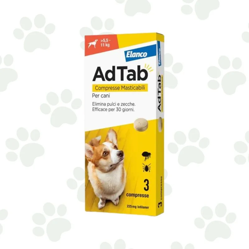 AdTab - Pastiglie aromatizzate antiparassitarie per cani