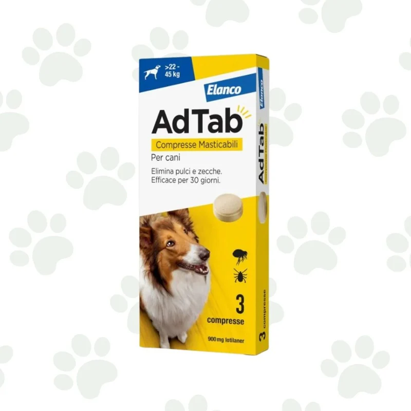 AdTab - Pastiglie aromatizzate antiparassitarie per cani