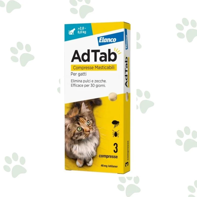 AdTab - Pastiglie antiparassitarie per gatti
