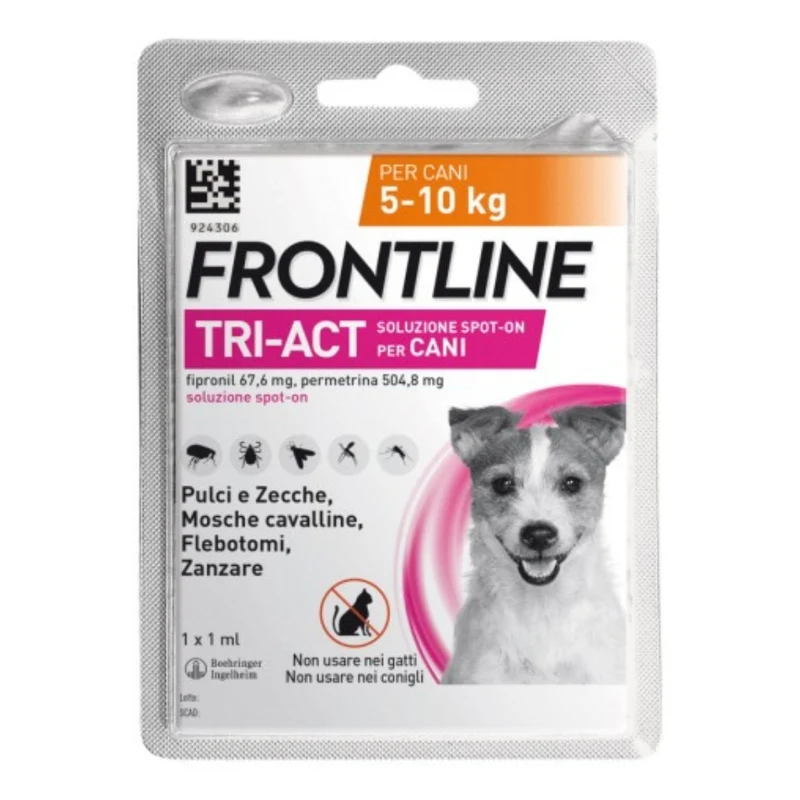 Frontline - Tri-Act antiparassitario monodose per cani 5-10kg