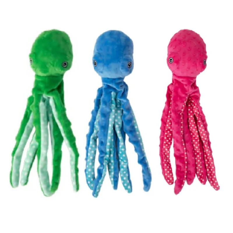 Peluche per Cani a forma di Polpo colorato