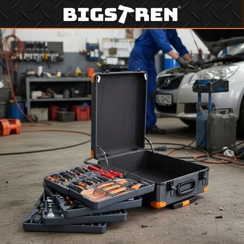 Set di utensili Bigstretch da 1000 pezzi, chiavi a bussola, punte in alluminio XXL