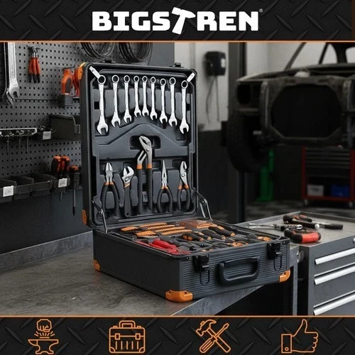 Set di utensili Bigstretch da 1000 pezzi, chiavi a bussola, punte in alluminio XXL