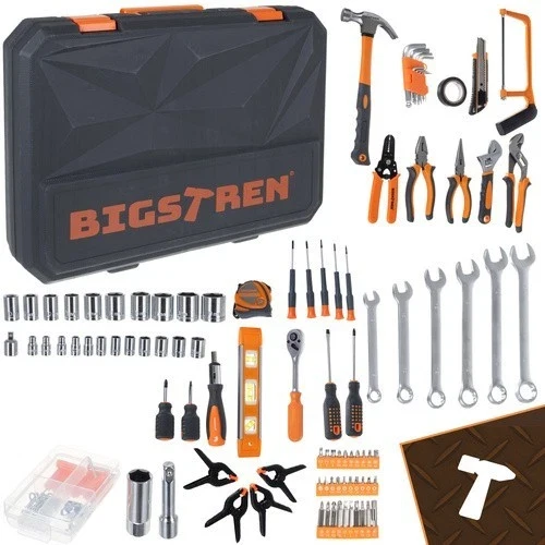 Set di utensili Bigstretch da 168 pezzi, valigetta, chiavi, punte
