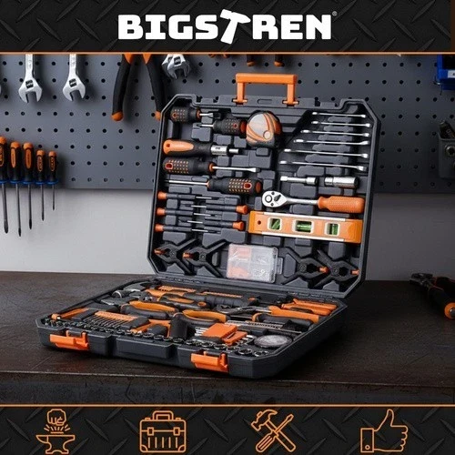 Set di utensili Bigstretch da 168 pezzi, valigetta, chiavi, punte