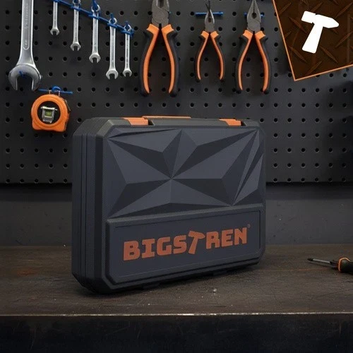 Set di utensili Bigstretch da 168 pezzi, valigetta, chiavi, punte