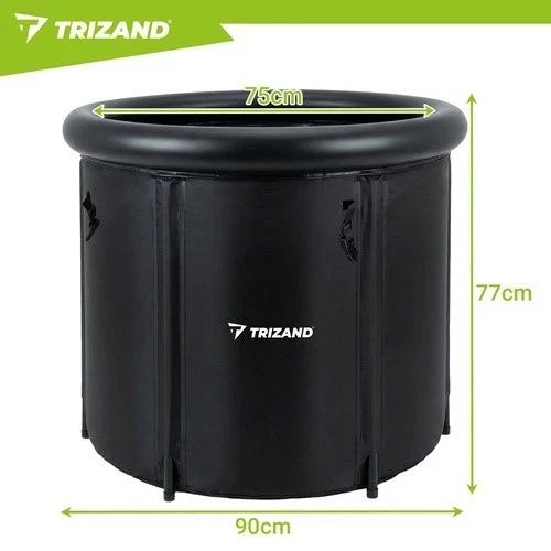 Vasca Bagno di Ghiaccio Lunga 90 cm Vasca per Immersione per Terapia 320 L