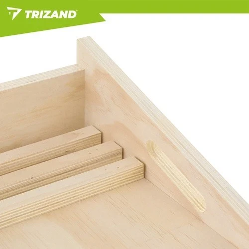 Tavola Inclinata Regolabile in Legno Pedana Fitness Stretching, Squat, Polpacci