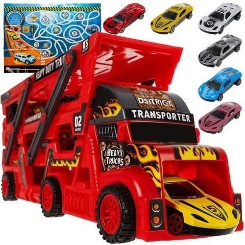 Camion grande bisarca bambini tir trasporto macchinine giocattolo+ lancio auto
