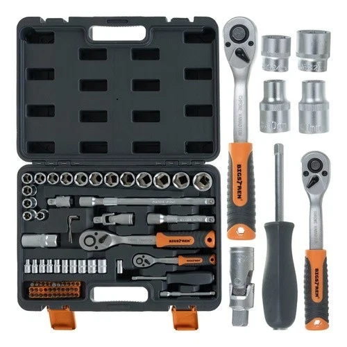 Set di utensili Bigstretch da 72 pezzi, chiavi a bussola da 1/4" e 1/2", cricchetti da 72T
