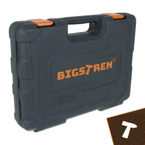 Set di utensili Bigstretch da 72 pezzi, chiavi a bussola da 1/4" e 1/2", cricchetti da 72T