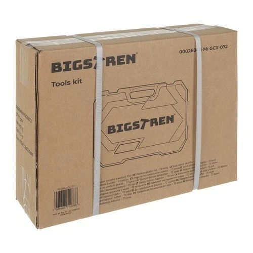 Set di utensili Bigstretch da 72 pezzi, chiavi a bussola da 1/4" e 1/2", cricchetti da 72T