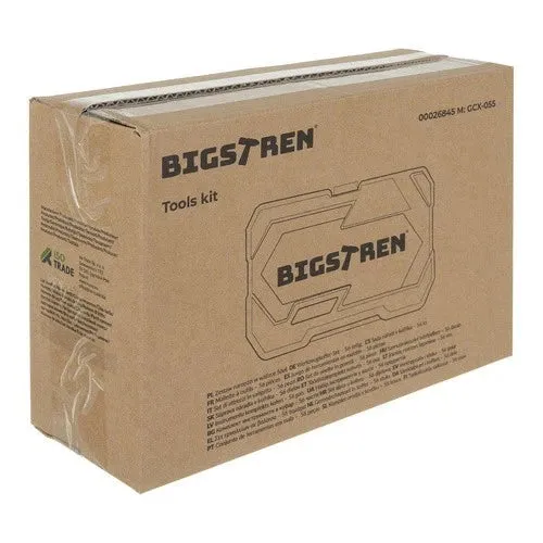 Set di utensili Bigstret, valigetta portautensili da 56 pezzi, chiavi a bussola da 1/4"