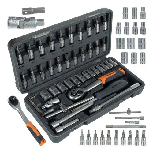Set di utensili Bigstretch da 46 pezzi, chiavi a bussola 1/4 TORX