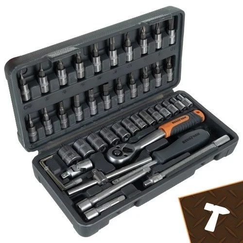 Set di utensili Bigstretch da 46 pezzi, chiavi a bussola 1/4 TORX