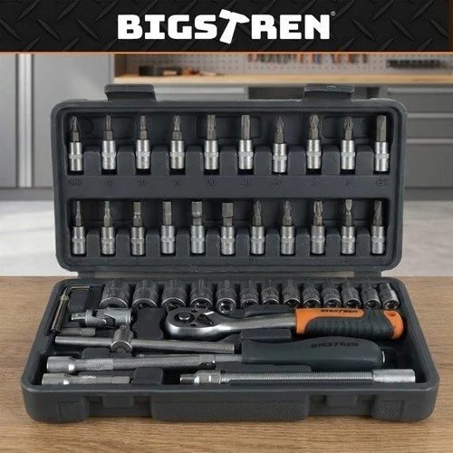 Set di utensili Bigstretch da 46 pezzi, chiavi a bussola 1/4 TORX