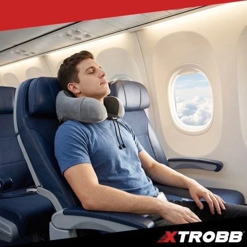 Cuscino da viaggio per il collo, design 3D, poggiatesta per aereo, auto, treno