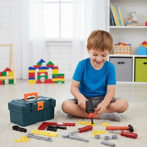 Cassetta degli attrezzi per bambini, set da 32 pezzi