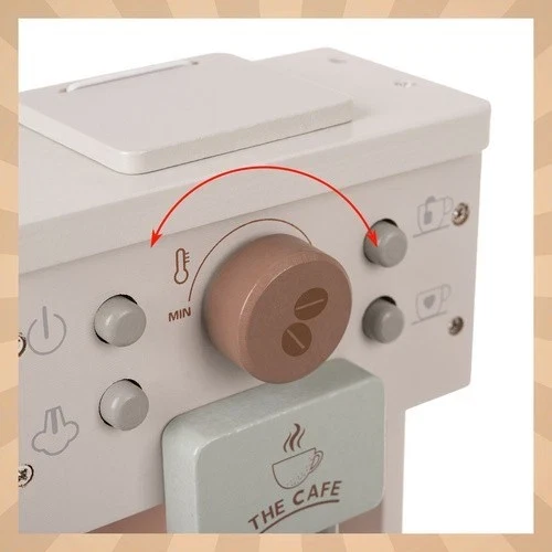 Macchina per il caffè in legno per bambini+ accessori - Giocattolo creativo da regalare