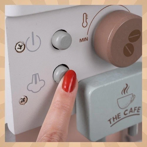 Macchina per il caffè in legno per bambini+ accessori - Giocattolo creativo da regalare