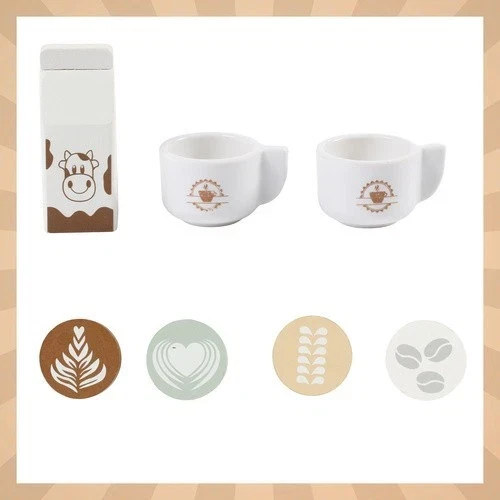 Macchina per il caffè in legno per bambini+ accessori - Giocattolo creativo da regalare