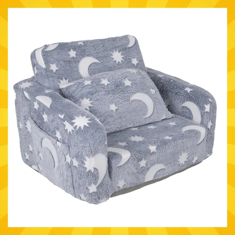 sedia per bambini poltrona lettino bambino con stelle che si illuminano al buio