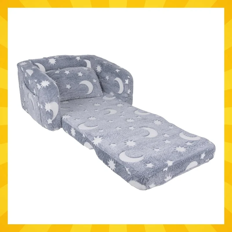 sedia per bambini poltrona lettino bambino con stelle che si illuminano al buio