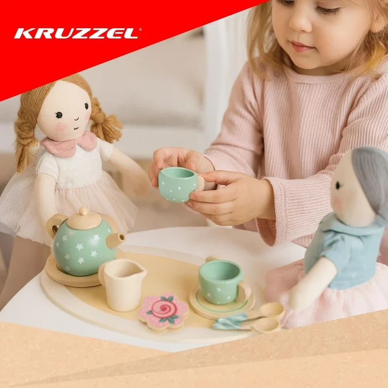 Gioco set per il tè bambini+ accessori Giocattolo in legno dolci gioco