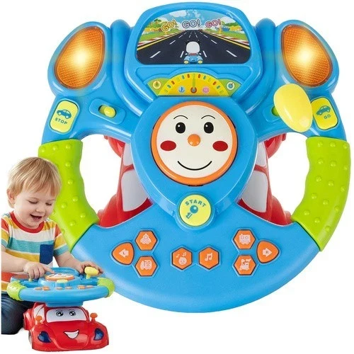 Volante interattivo per bambini 3+ musicale, con effetti LED e proiettore