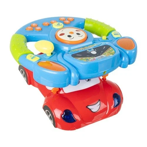 Volante interattivo per bambini 3+ musicale, con effetti LED e proiettore