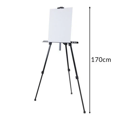 set pittura colori acrilici con pennelli cavalletto regolabile tavolozza e tele