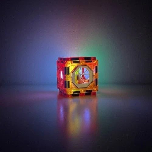 Costruzioni magnetiche giocattolo pista magnetica per biglie 3D per bambini, 110 pezzi!