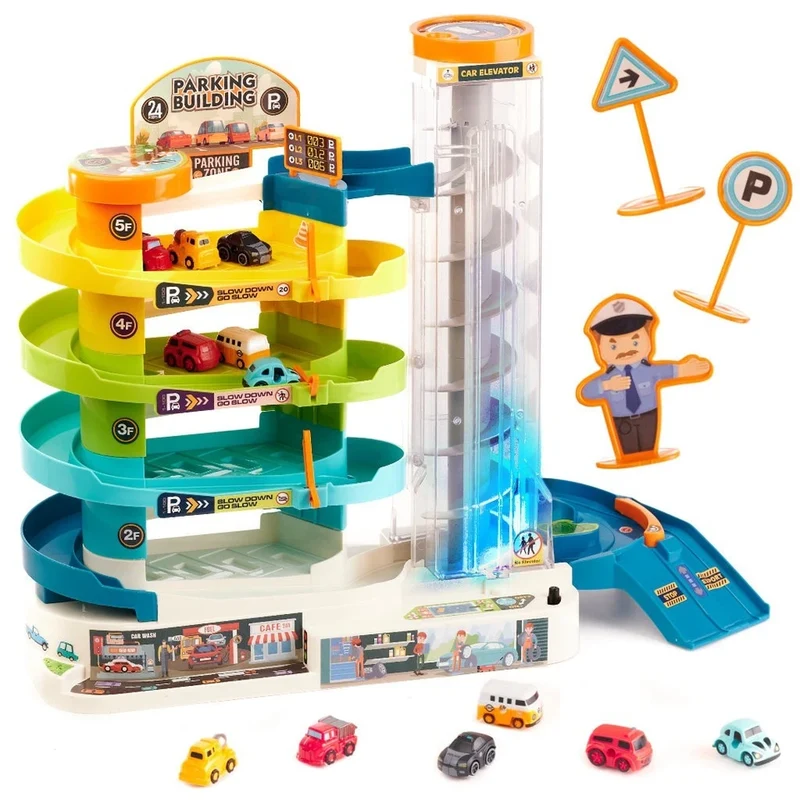 Parcheggio giocattolo - mega garage per bambini